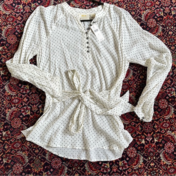 NWT Lucy Polka Dot Blouse - Picture 4 of 5